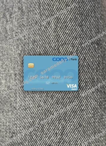 Estonia Coop Pank visa debit card photolook front